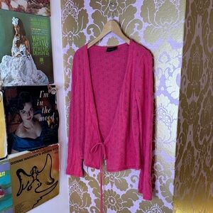 The Limited Women's Fuchsia Wool & Cashmere blend Cardigan size small